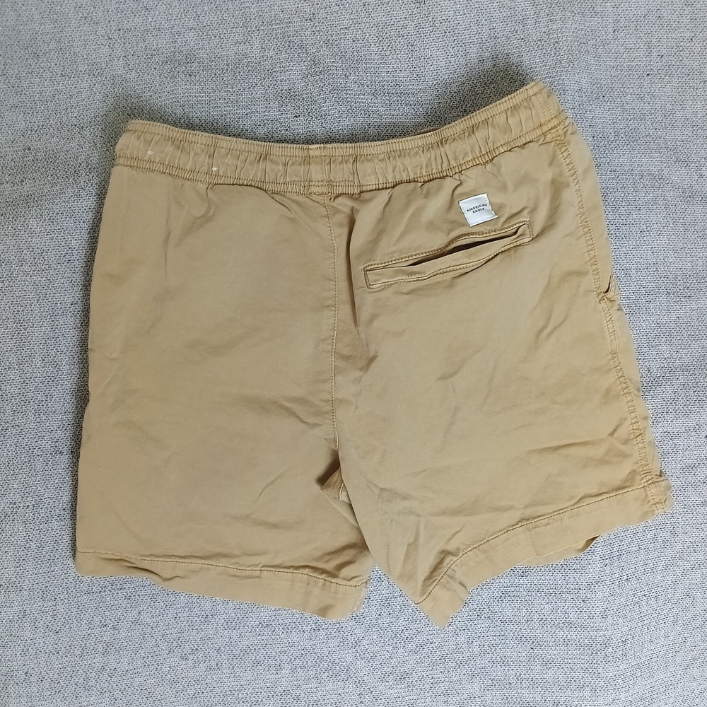 American Eagle Flex Shorts Mens XS Tan Excellent Drawstring Khaki Chino - Picture 2 of 4